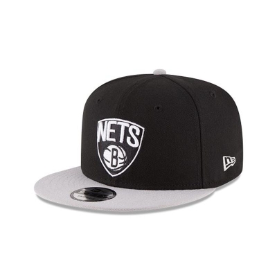 Black Brooklyn Nets Hat - New Era NBA Two Tone 9FIFTY Snapback Caps USA4213897